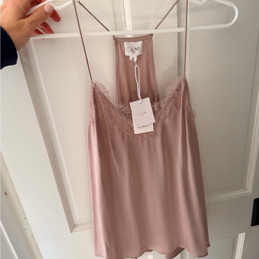 Cami NYC Oyster Silk Camisole
